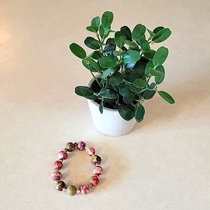 Floral print bracelet